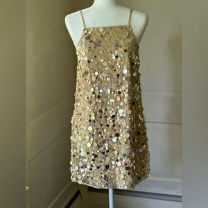 ASOS Design NWT Mini Cami Dress in Disc Sequin